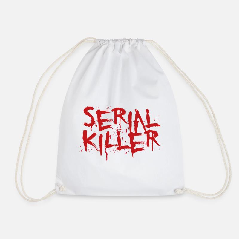 Serial killer - Drawstring Bag - white