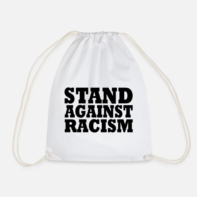 Stand against racism - Turnbeutel - Weiß