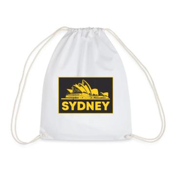 Sydney, Australia Opera House - Drawstring Bag - white - Front