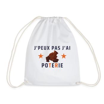 J'peux pas j'ai poterie - Sac de sport léger - blanc - Devant