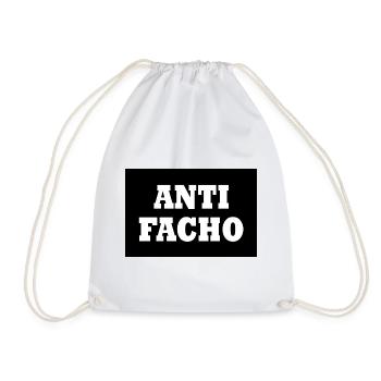 Anti facho - Drawstring Bag - white - Front