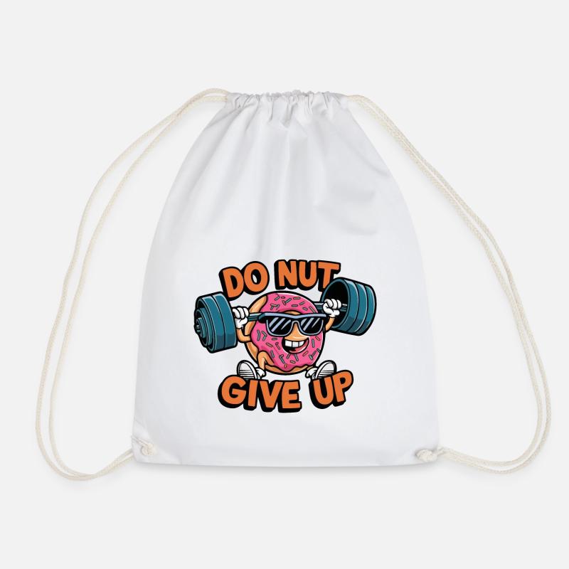 Do Nut give up - Turnbeutel - Weiß
