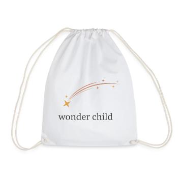 Wonder Child Shooting Star Arc - Drawstring Bag - white - Front