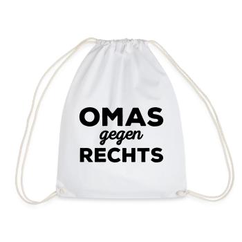 Omas gegen rechts - Turnbeutel - Weiß - Vorne
