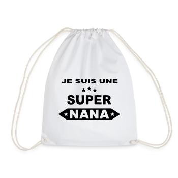 Je suis une super nana - Sac de sport léger - blanc - Devant