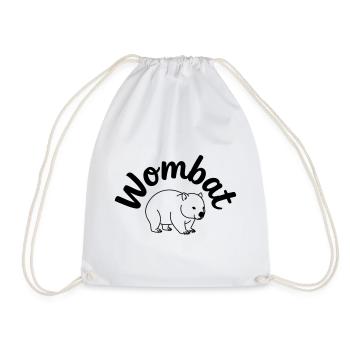 Wombat - Turnbeutel - Weiß - Vorne