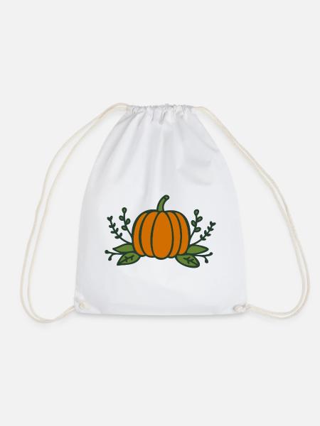 Kürbis Halloween Herbst - Turnbeutel - Weiß