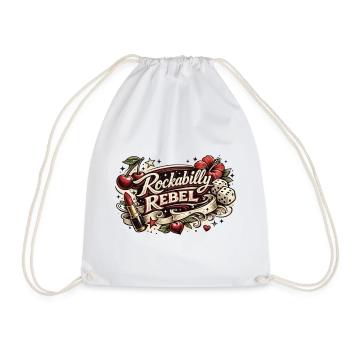 Rockabilly Rebel Tattoo Style - Turnbeutel - Weiß - Vorne