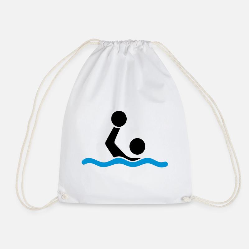 water polo - Drawstring Bag - white
