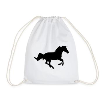 Un cheval - Sac de sport léger - blanc - Devant