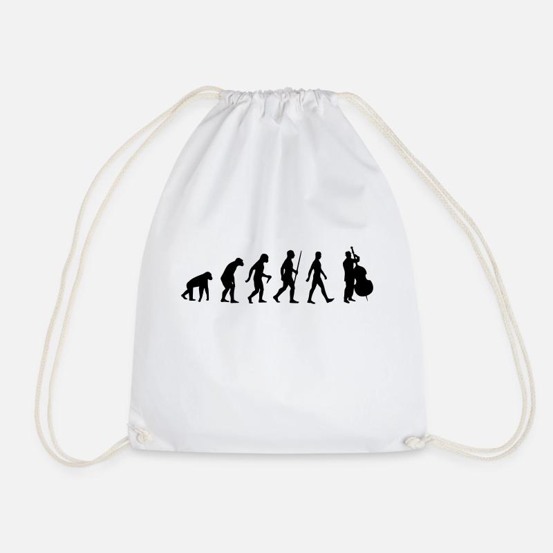 Contrebasse - Evolution Music Strings Instrument - Sac de sport léger - blanc