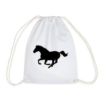 cheval - Sac de sport léger - blanc - Devant