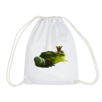 Froschkönig - Turnbeutel - Weiß - Vorne