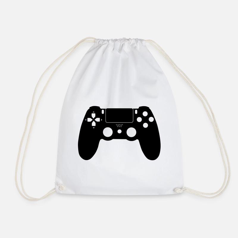 Controller Gamer - Turnbeutel - Weiß
