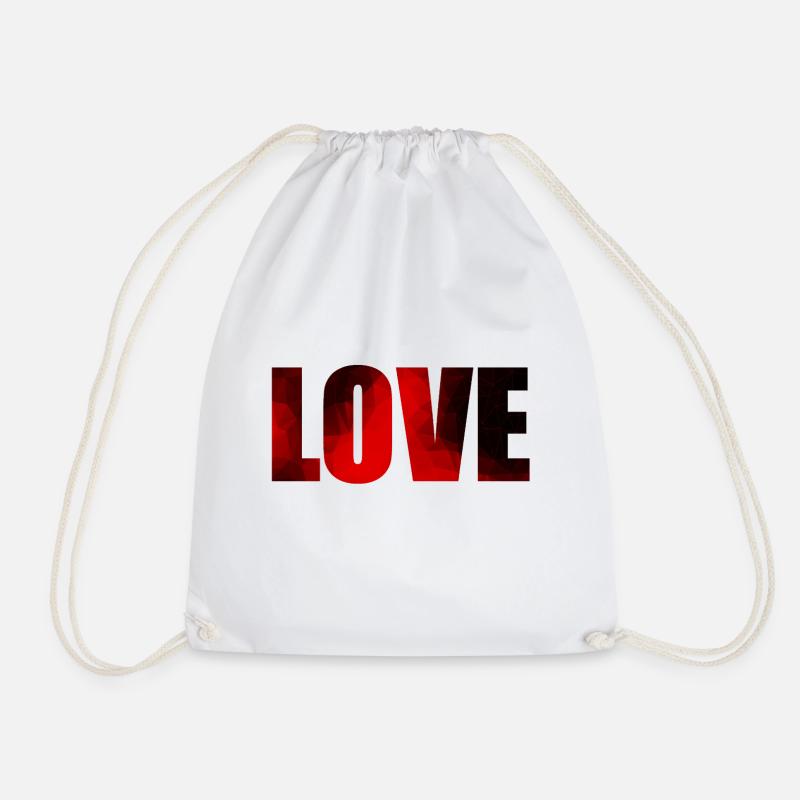 Love wedding engagement - Drawstring Bag - white