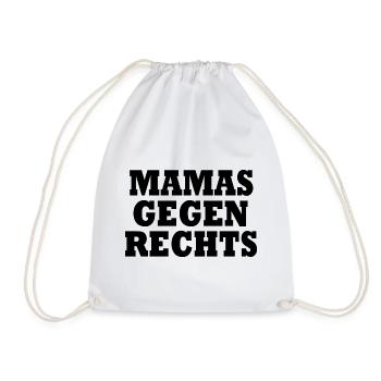 Mamas gegen rechts - Turnbeutel - Weiß - Vorne