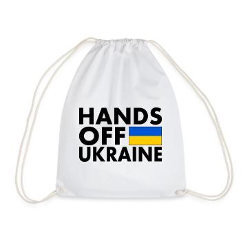 hands off ukraine - Turnbeutel - Weiß - Vorne