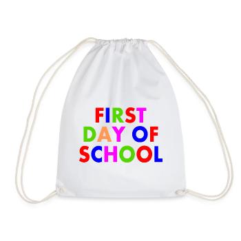 First day of school - Sac de sport léger - blanc - Devant