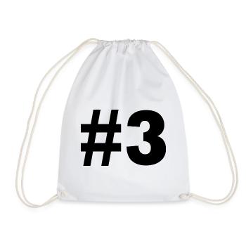 #3 - Turnbeutel - Weiß - Vorne