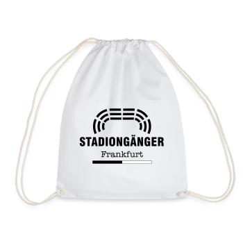 Frankfurt Stadiongänger – Geschenk Fußball Fan - Turnbeutel - Weiß - Vorne