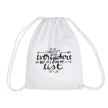 Je n’ai pas été partout liste Voyages - Sac de sport léger - blanc - Devant