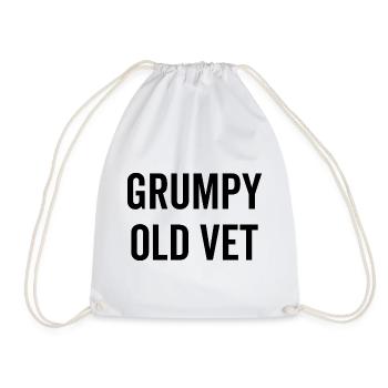 Grumpy Old Vet - Sac de sport léger - blanc - Devant