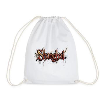 Shanghai - Drawstring Bag - white - Front