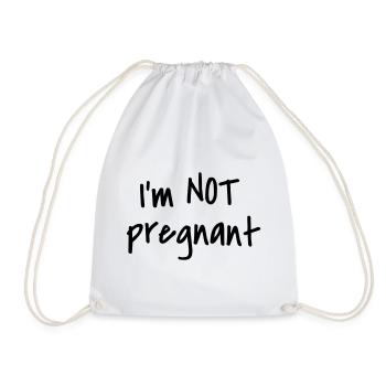 I'm not pregnant - Turnbeutel - Weiß - Vorne