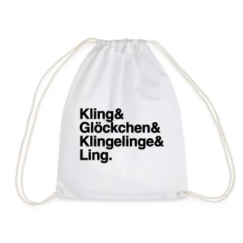 Weihnachten K&G&K&L - Turnbeutel - Weiß - Vorne