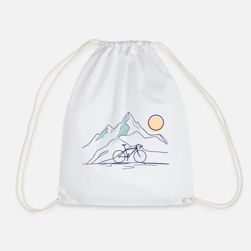Mountain Ride - Turnbeutel - Weiß