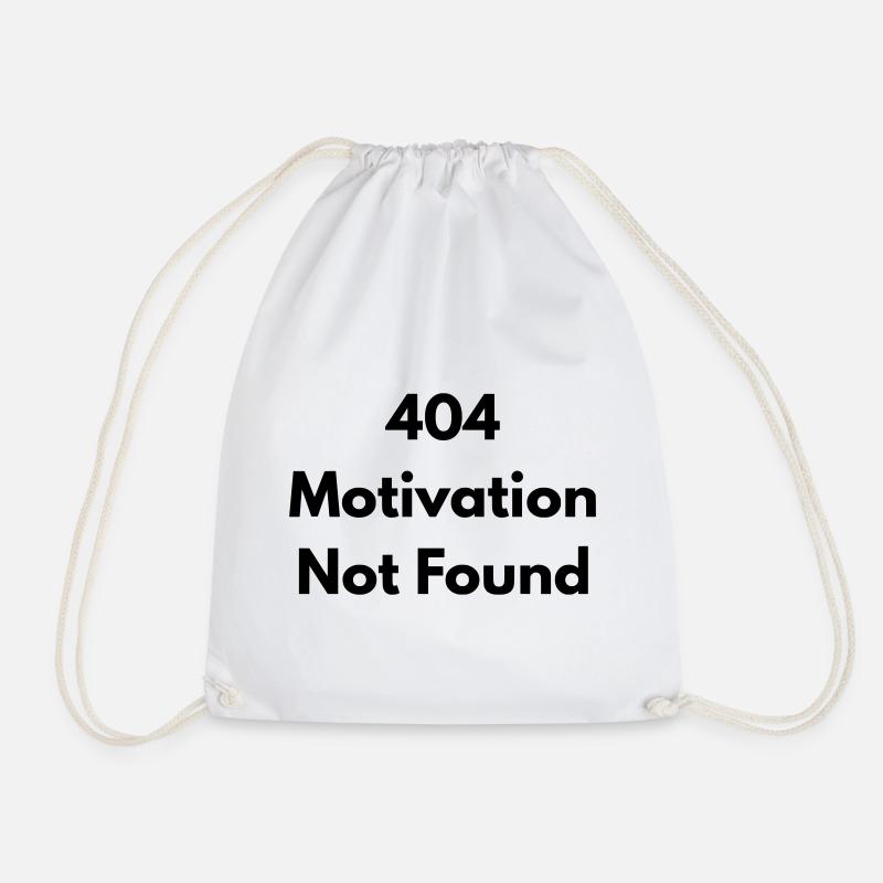 404 motivation not found - Sac de sport léger - blanc