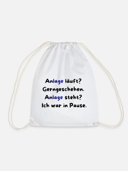 Instandhaltung T-Shirt Lustiges Geschenk Handwerk! - Turnbeutel - Weiß