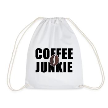 Coffee Junkie: Koffein-Liebe - Turnbeutel - Weiß - Vorne