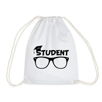 Student - Turnbeutel - Weiß - Vorne