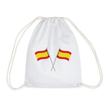 Spanische Flagge - Turnbeutel - Weiß - Vorne