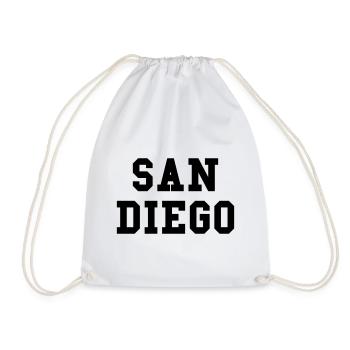 San Diego - couleur personnalisable - Sac de sport léger - blanc - Devant