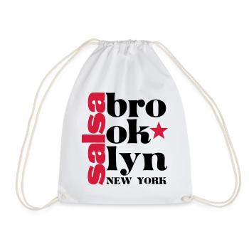 Salsa brooklyn NY - Salsa Dance Shirt - Turnbeutel - Weiß - Vorne