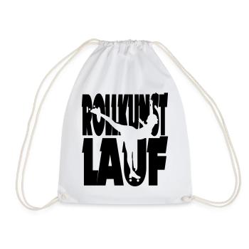 Rollkunstlauf Schnitt 1 - Turnbeutel - Weiß - Vorne