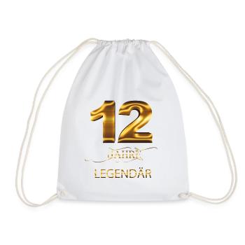 12 Jahre Legendär - Turnbeutel - Weiß - Vorne