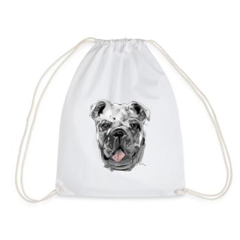 Bouledogue - Sac de sport léger - blanc - Devant