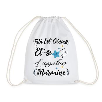 Tata est génial et si je l'appelais marraine bébé - Sac de sport léger - blanc - Devant