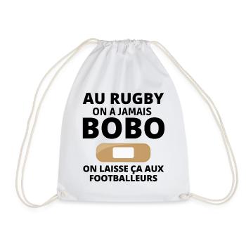 rugby, rugby sport, rugby humor, rugby fan - Drawstring Bag - white - Front