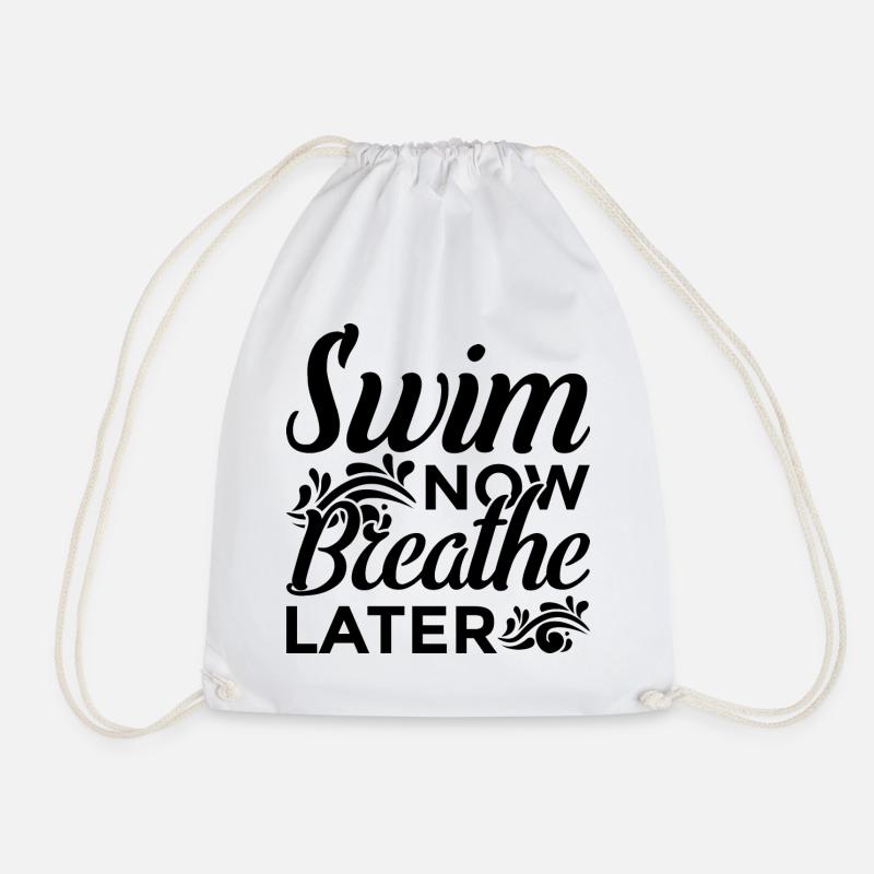 Motivation Schwimmen - Turnbeutel - Weiß