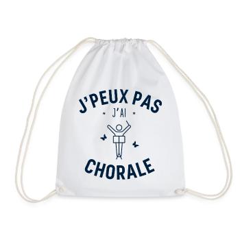 J'peux pas j'ai Chorale - Sac de sport léger - blanc - Devant