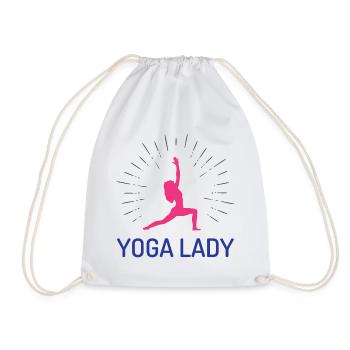 Yoga-Mädchen - Turnbeutel - Weiß - Vorne