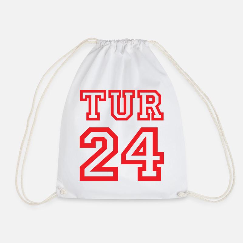 Turkey Türkei Turkiye - Drawstring Bag - white