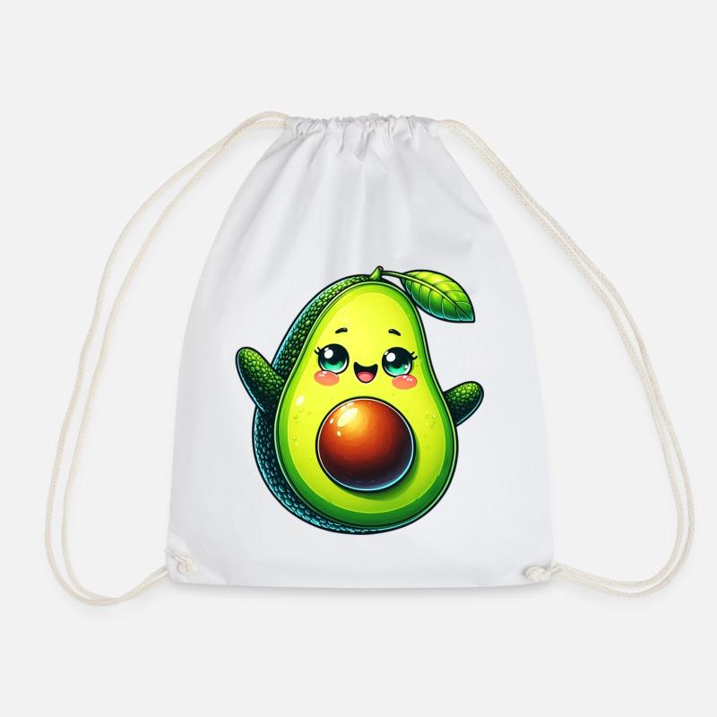 Avocado - Turnbeutel - Weiß