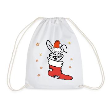 Easter Bunny St. Nicholas - Drawstring Bag - white - Front