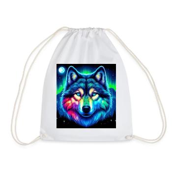 Wolf - Turnbeutel - Weiß - Vorne