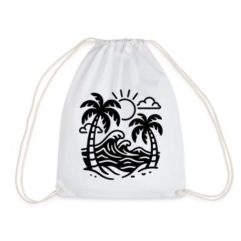 Holiday - Drawstring Bag - white - Front